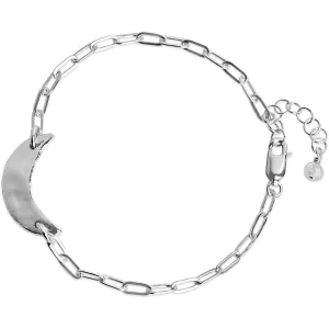 Luna Crescent Moon Bracelet | Sterling