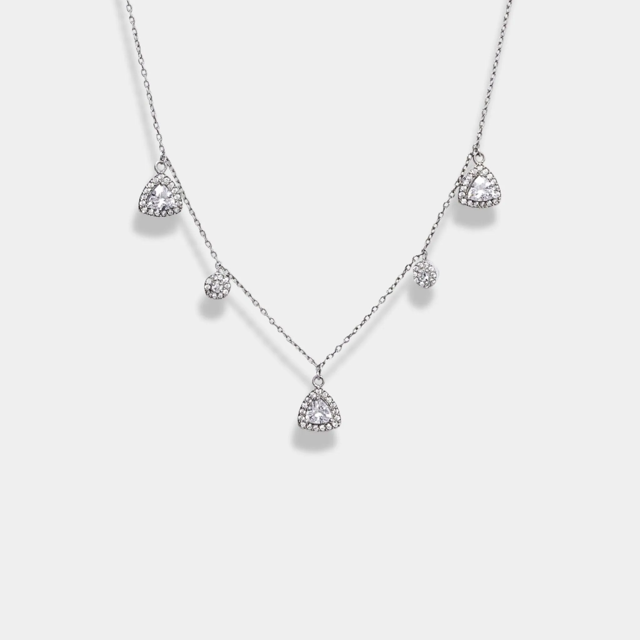 Luxe silver gemstone pendant