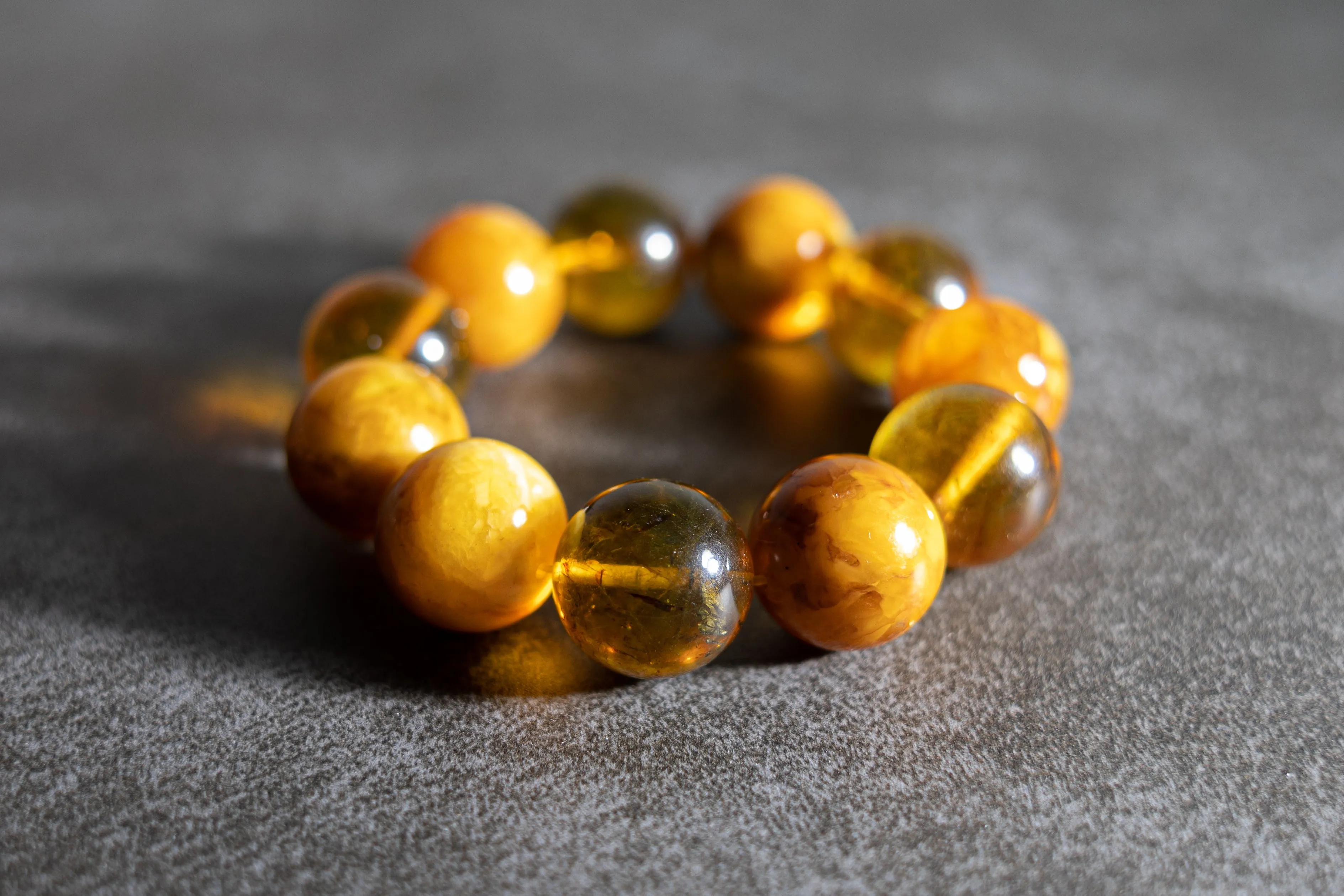 Luxury Baltic Amber & Butterscotch Amber Bracelet