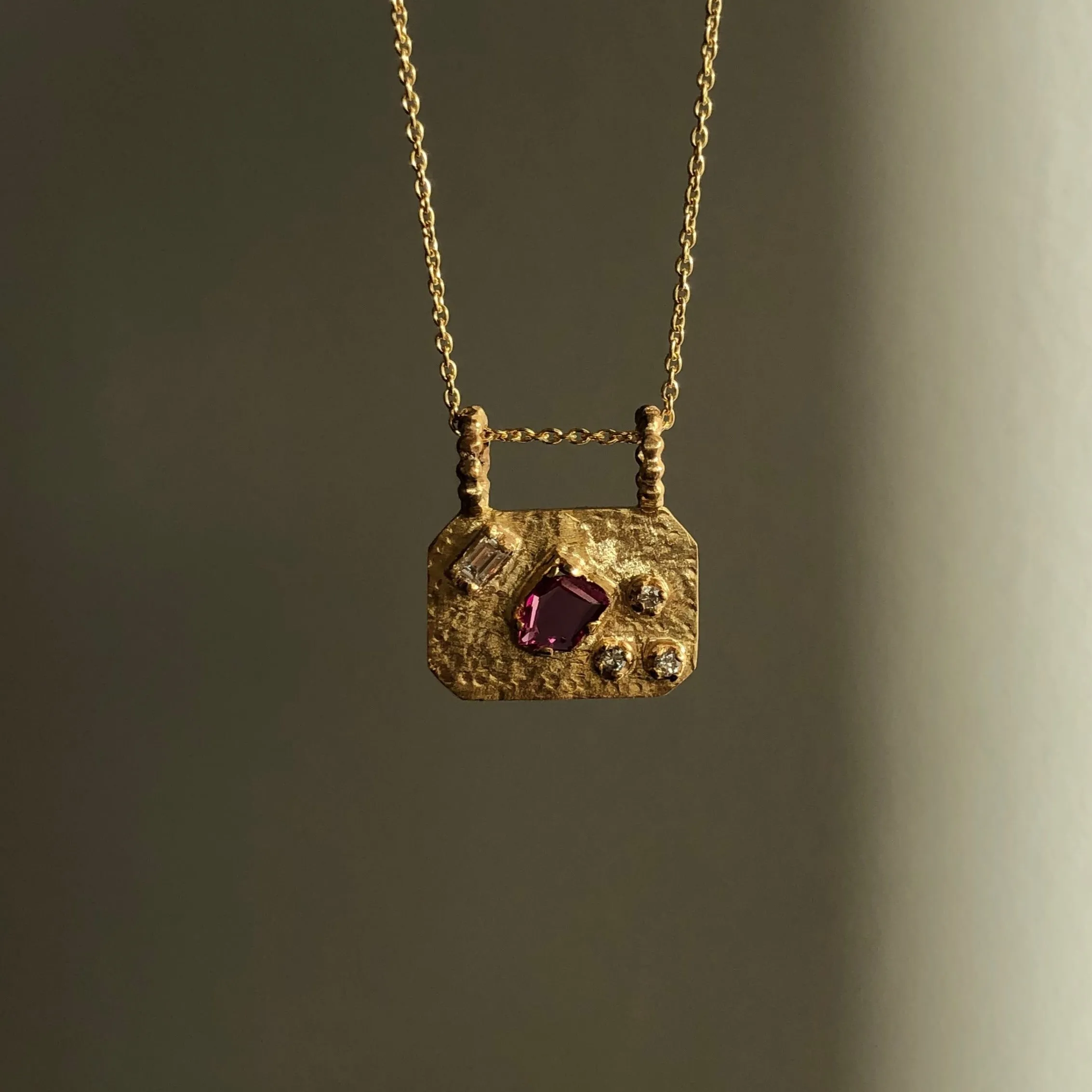 Medley Pendant No. 8 Necklace (Octagon), Solid Gold | ONE-OF-A-KIND