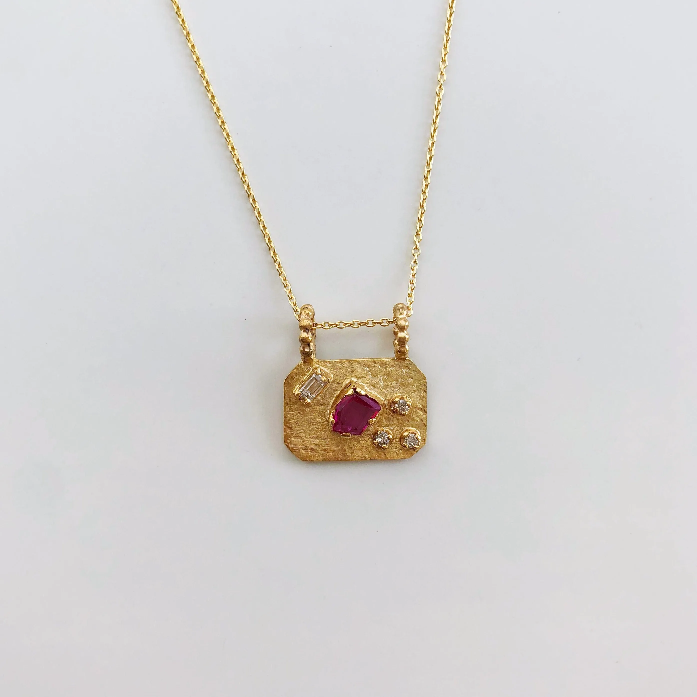 Medley Pendant No. 8 Necklace (Octagon), Solid Gold | ONE-OF-A-KIND