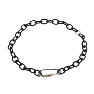 Men's Titanium Bracelet In 14k Gold With Diamonds