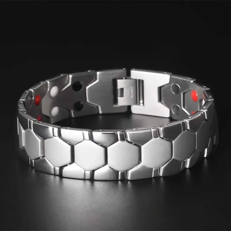 Men's Titanium Magnetic Bracelet 4-in-1 Energy