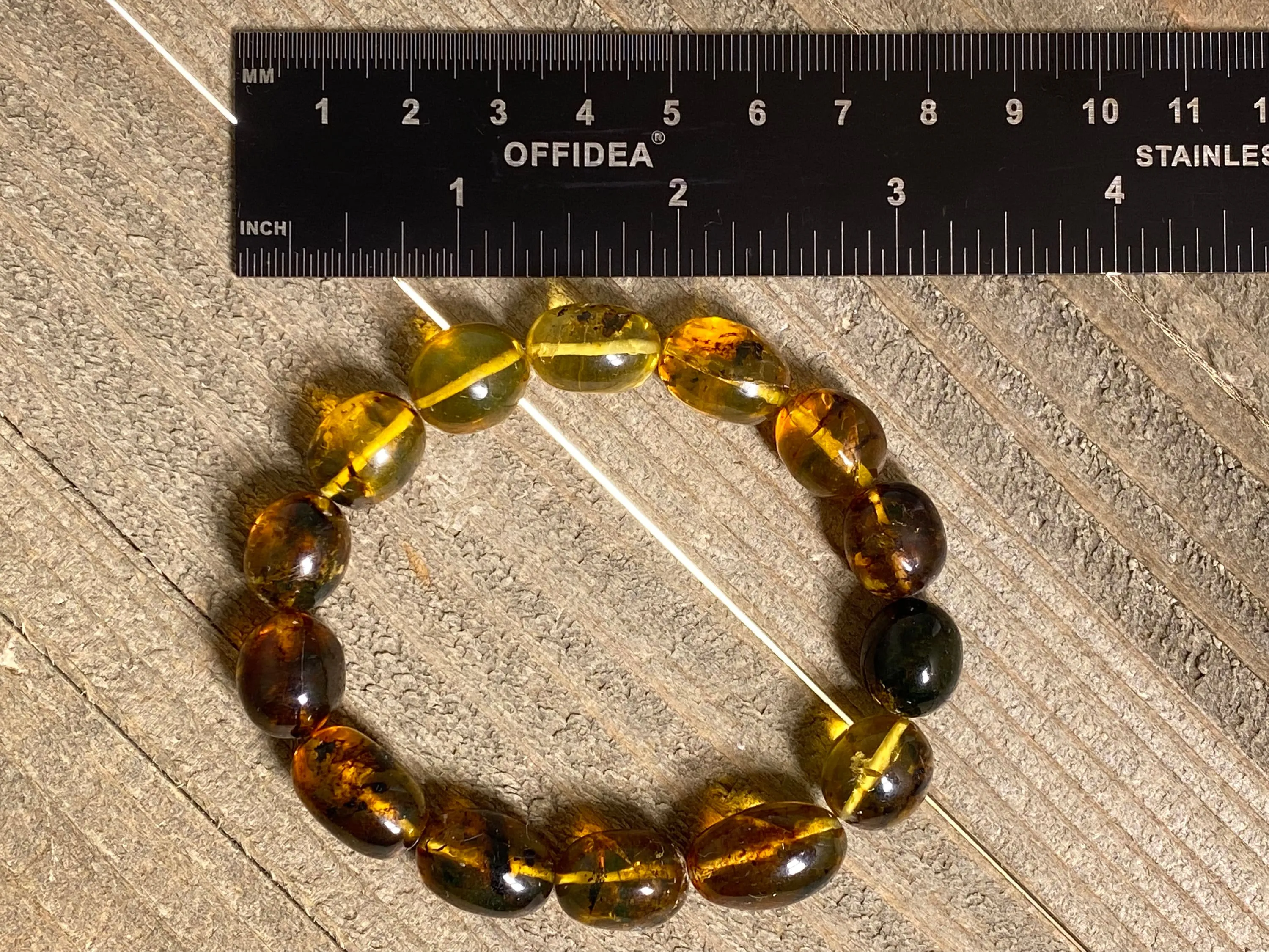 Mexican AMBER Crystal Bracelet - Beaded Bracelet, Handmade Jewelry, Healing Crystals and Stones, 48227