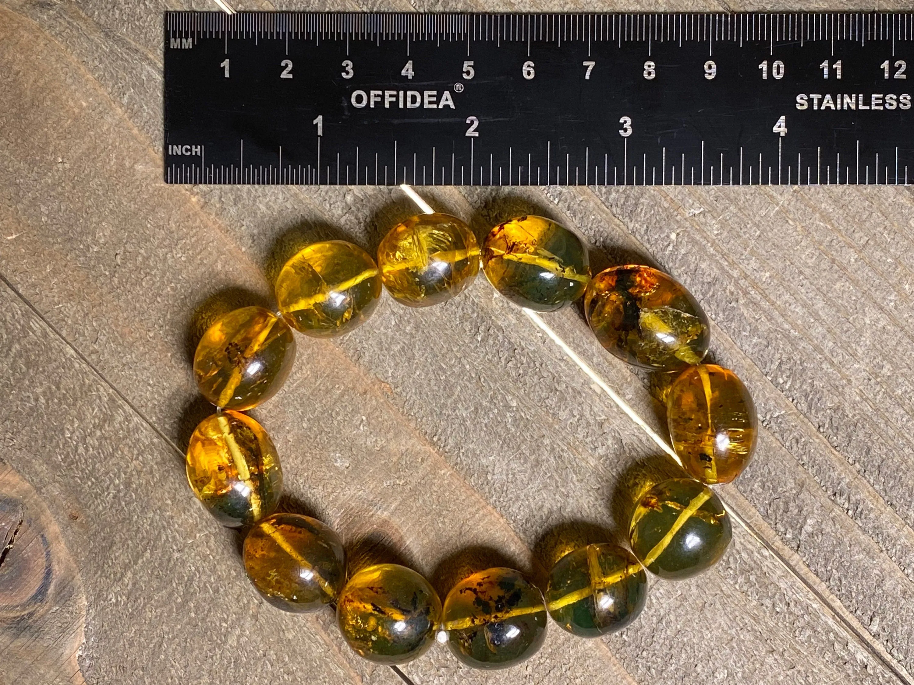 Mexican AMBER Crystal Bracelet - Beaded Bracelet, Handmade Jewelry, Healing Crystals and Stones, 48242