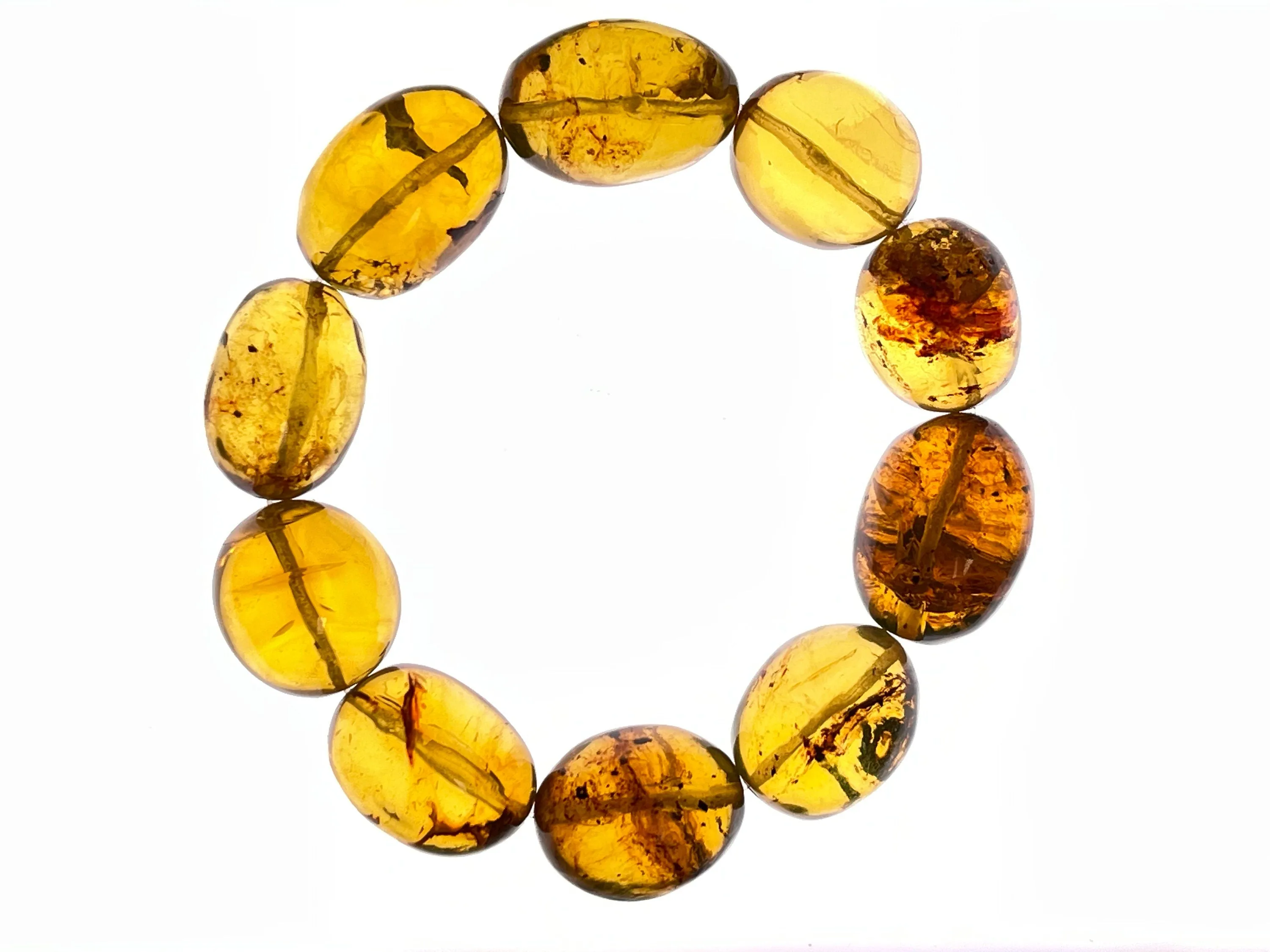 Mexican AMBER Crystal Bracelet - Beaded Bracelet, Handmade Jewelry, Healing Crystals and Stones, 48390