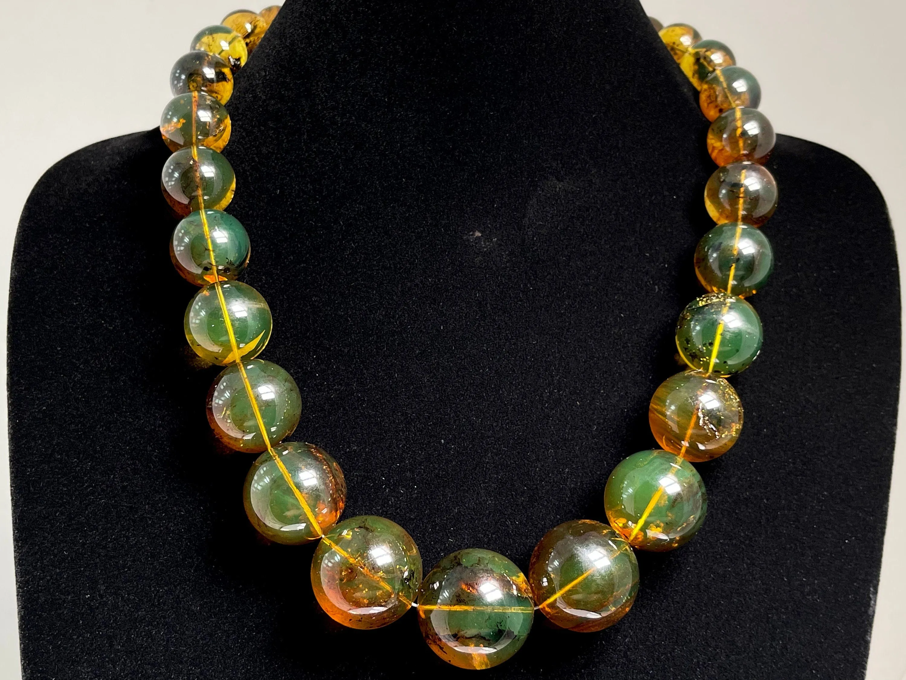 Mexican AMBER Crystal Necklace - Beaded Necklace, Handmade Jewelry, Healing Crystals and Stones, 48575