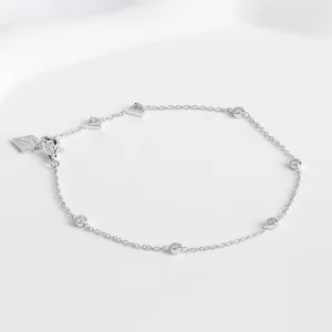 Multi Brilliant Bezel 925 Sterling Silver Bracelet