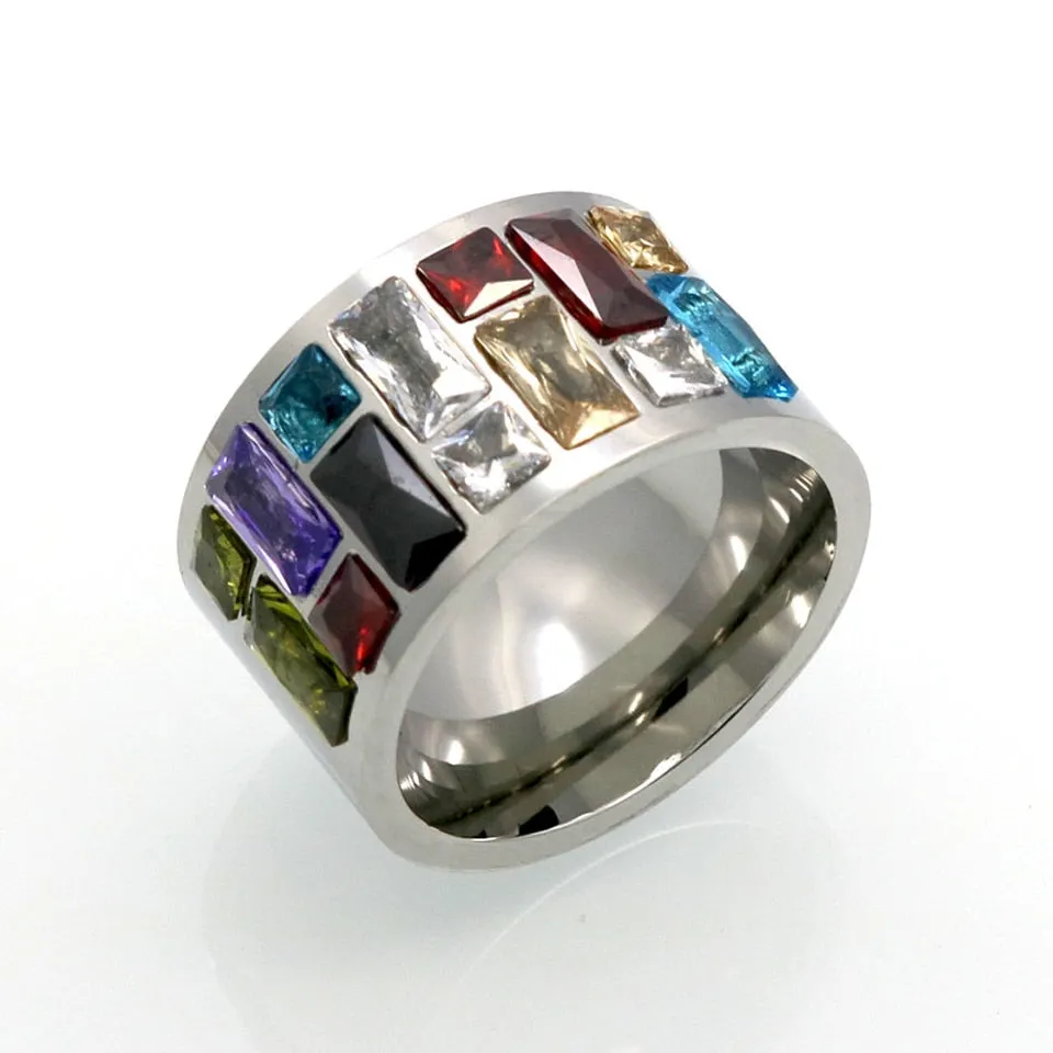 Multicolor Crystal Ring