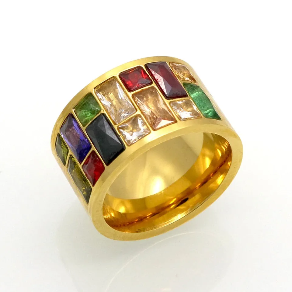 Multicolor Crystal Ring