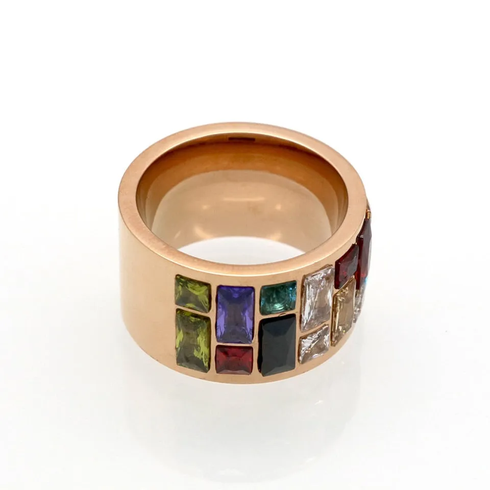 Multicolor Crystal Ring