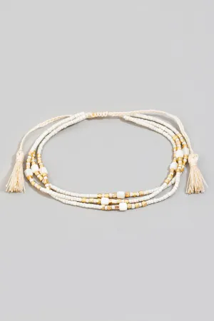 Multiple Layered Tassel Bracelet (Assorted Colors)