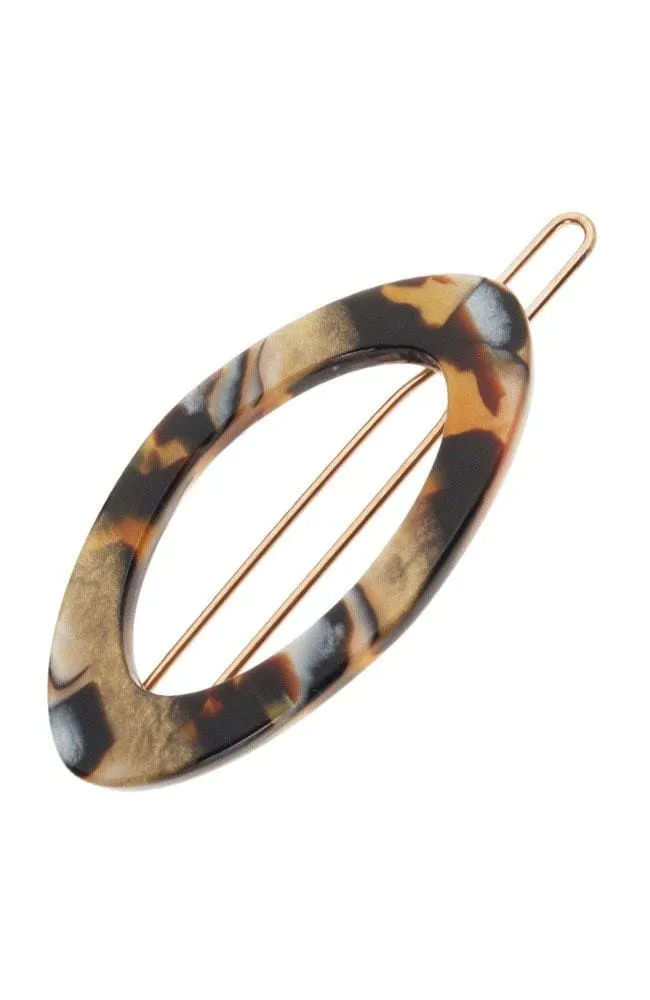 Narrow Oval Tige Boule Barrette - Classic