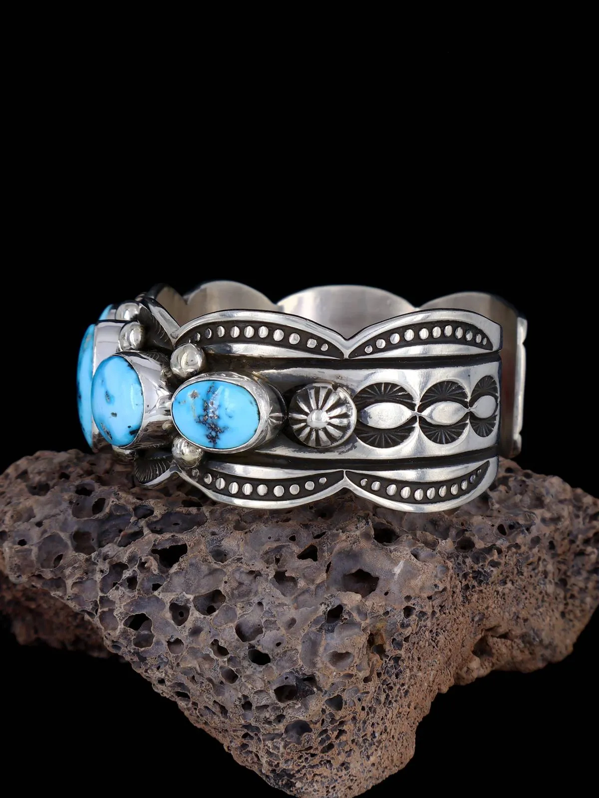 Native American Jewelry Palomino Turquoise Cuff Bracelet