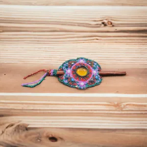 Native American Style  Barrette Purple accent