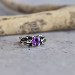 Nature's Serenade - Amethyst Ring