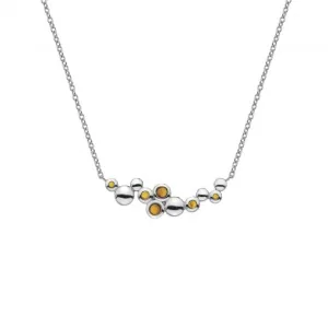 Nettare Genuine Amber Silver Plated Necklace EN007