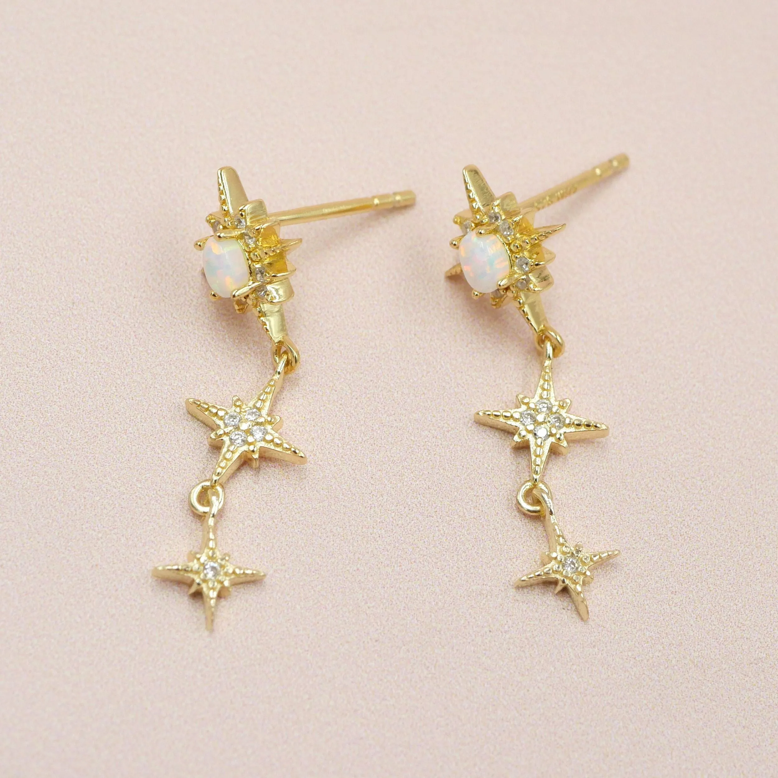 Northstar Opal Drop Earrings