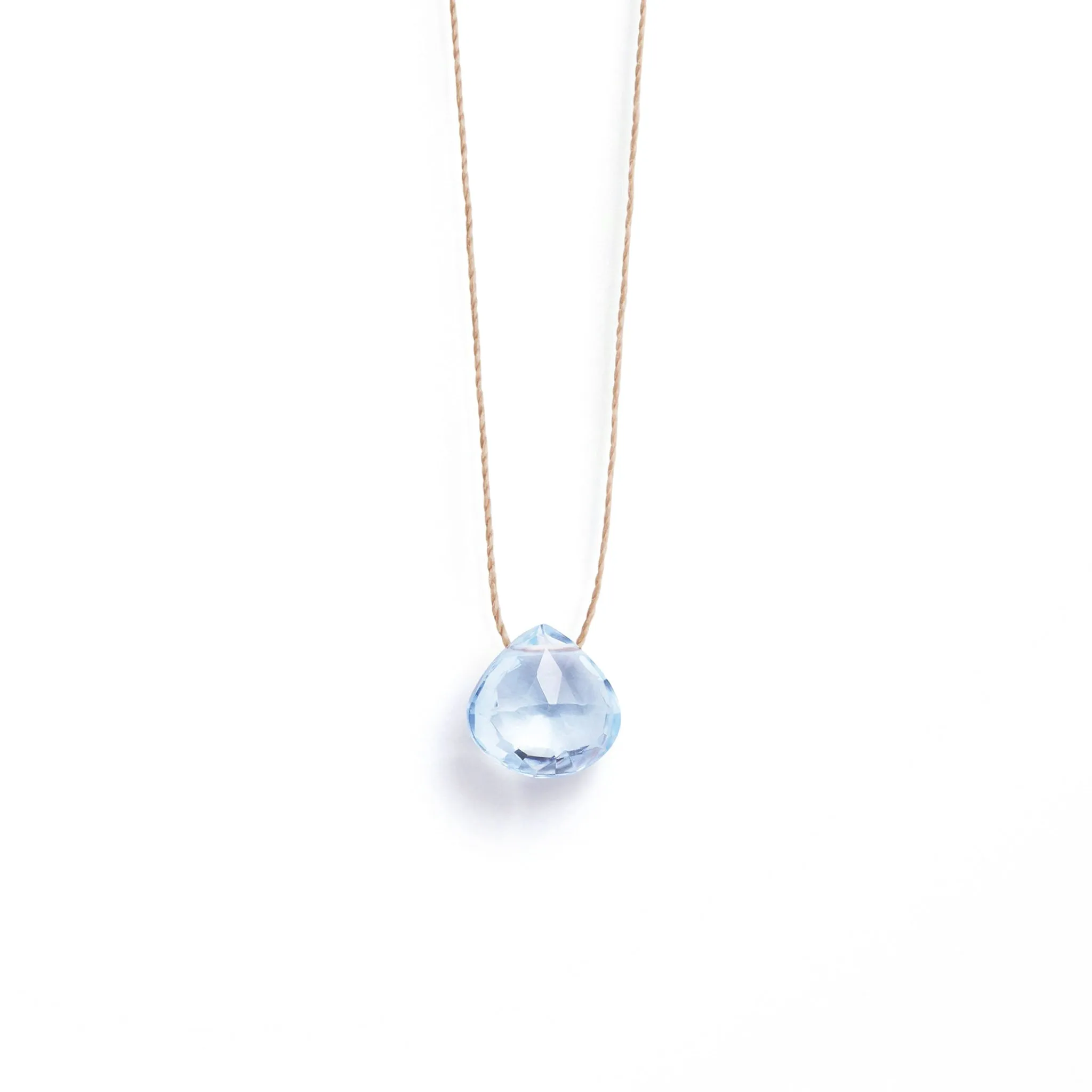 November Topaz Fine Cord Birthstone Necklace