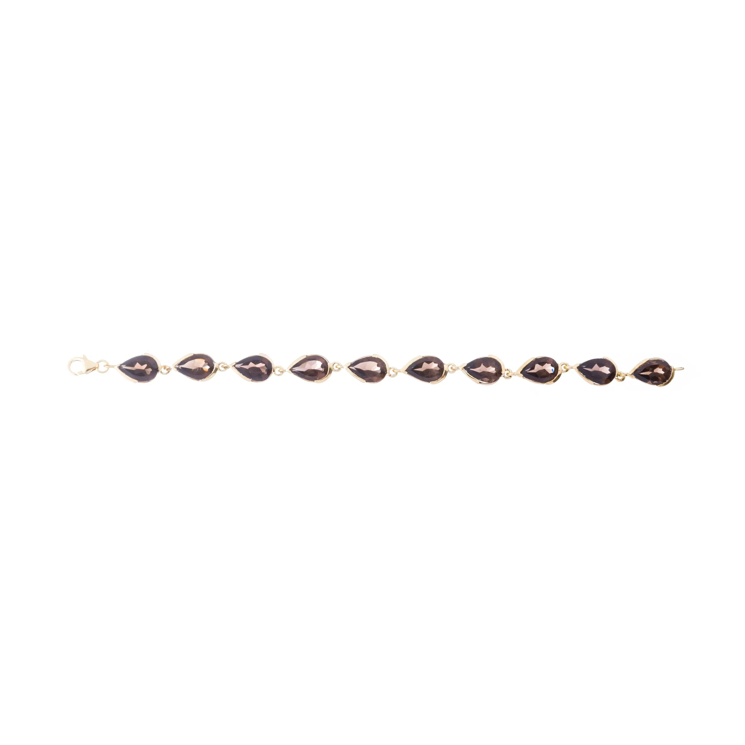 Nyha Smokey Quartz Bracelet, Sterling SIlver