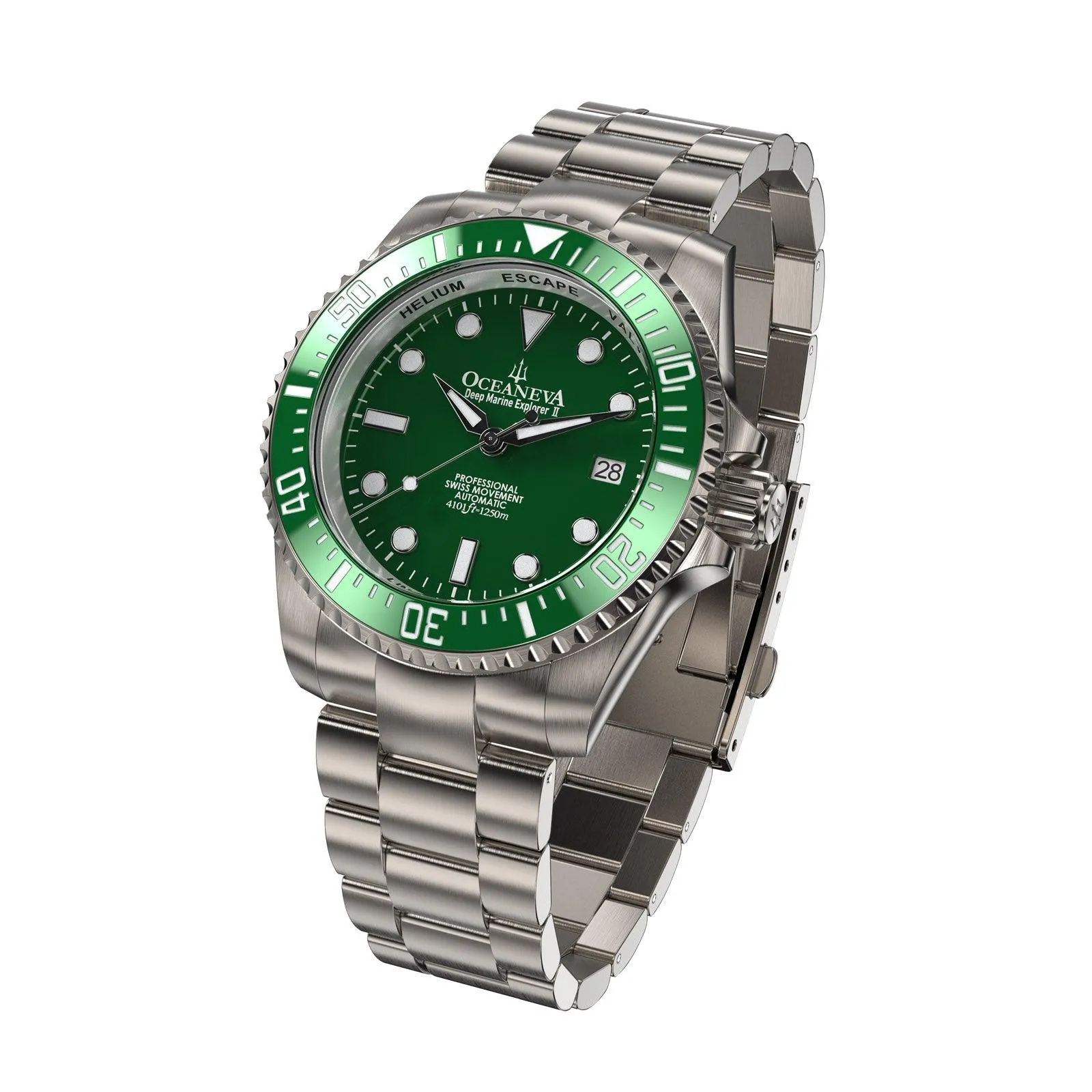 Oceaneva Deep Marine Explorer II Titanium Limited Edition - Green Dial