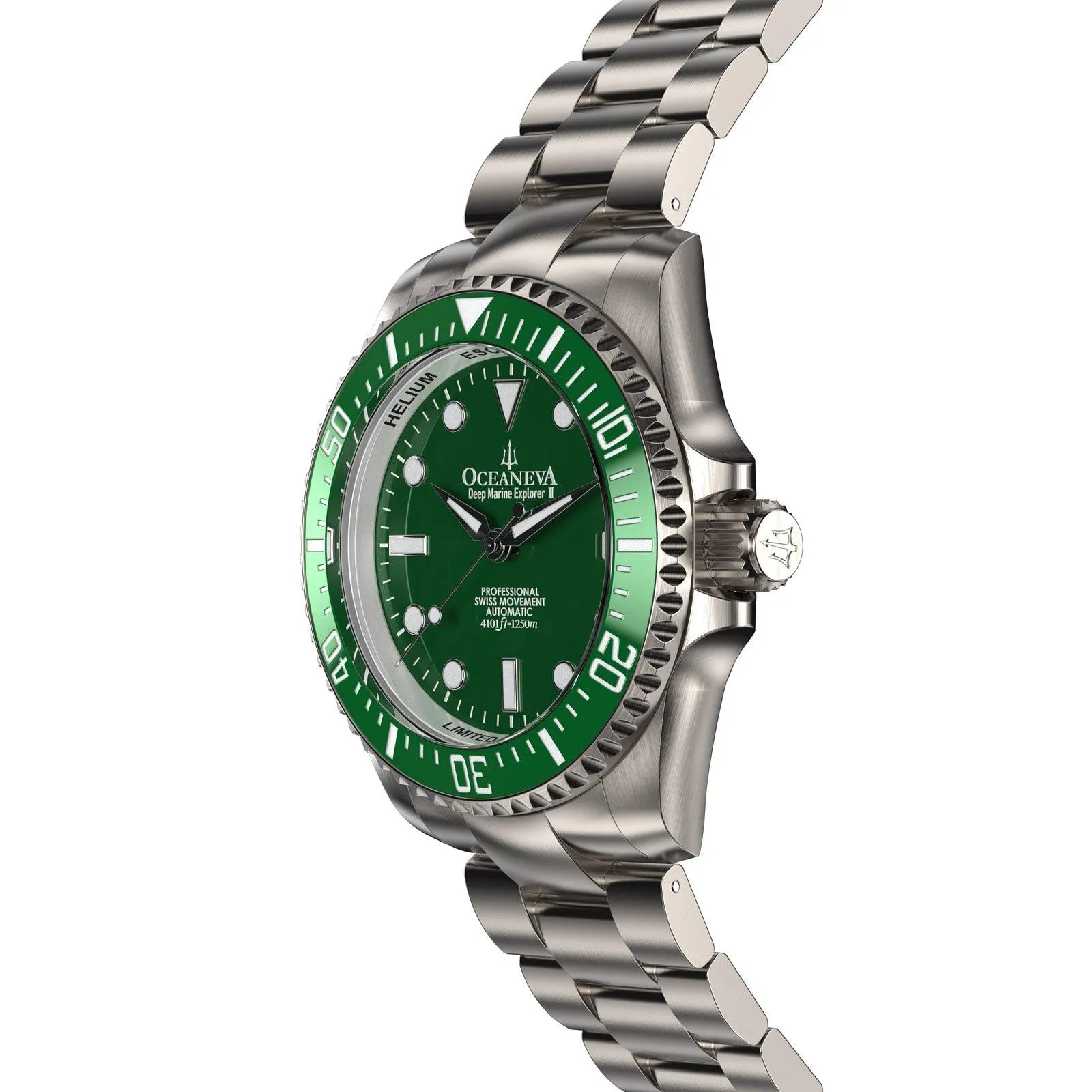 Oceaneva Deep Marine Explorer II Titanium Limited Edition - Green Dial