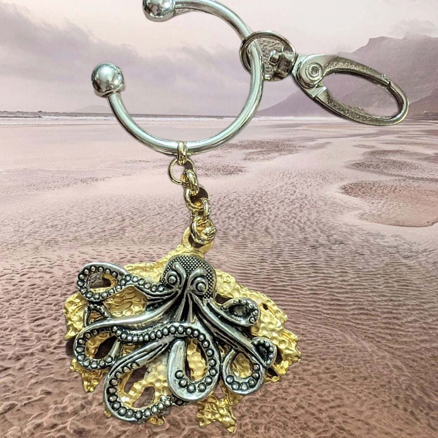 Octopus Key Chain, Purse Clip