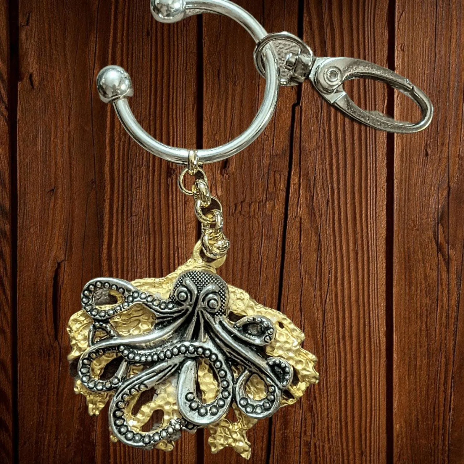 Octopus Key Chain, Purse Clip