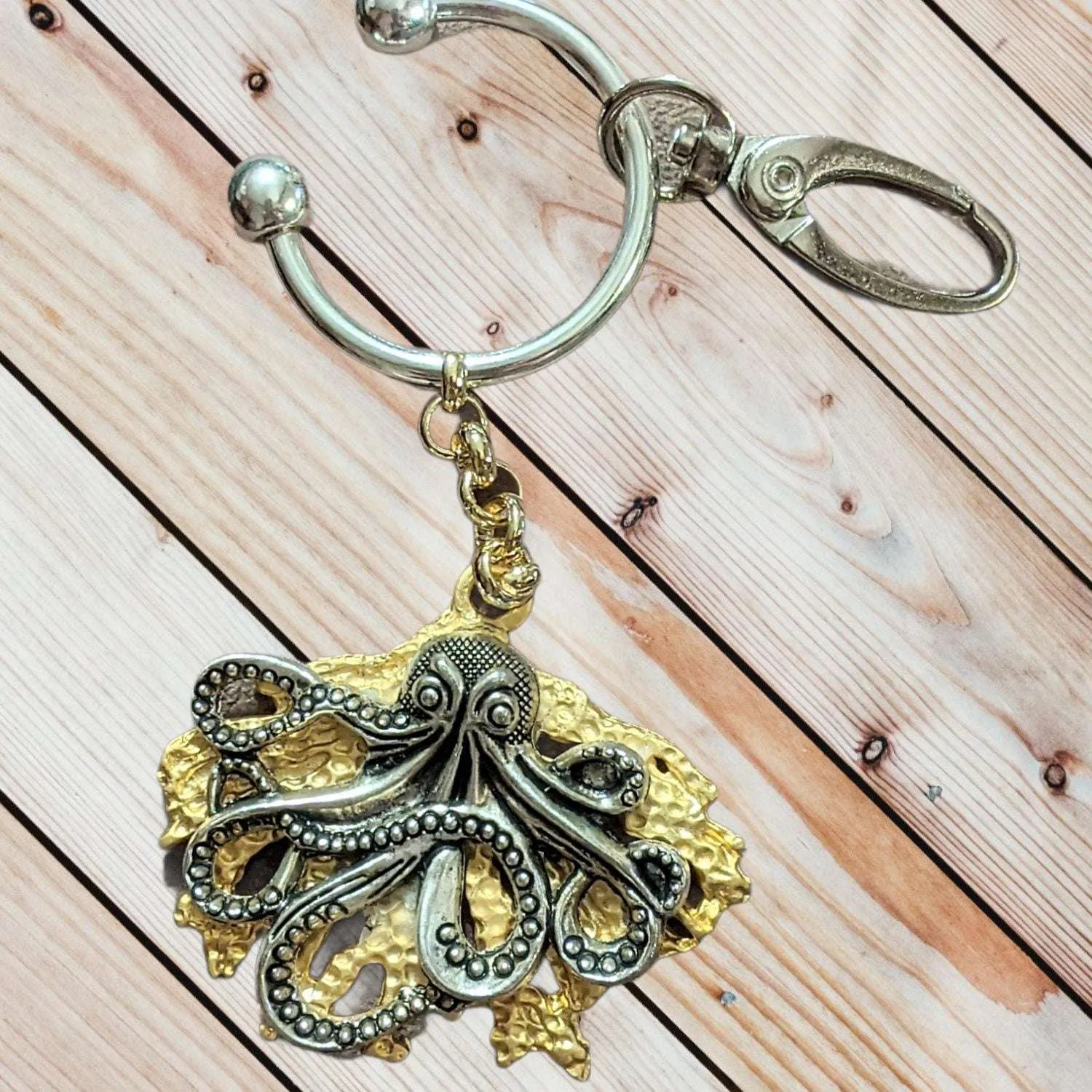 Octopus Key Chain, Purse Clip