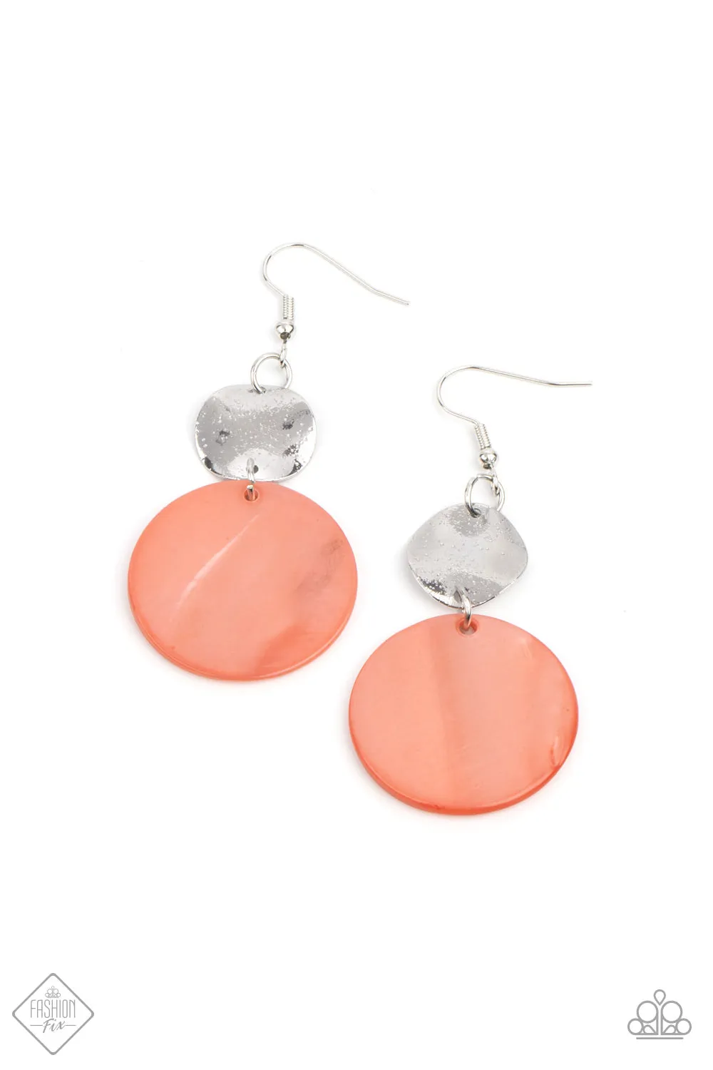 Opulently Oasis - Orange Earrings - Paparazzi Accessories