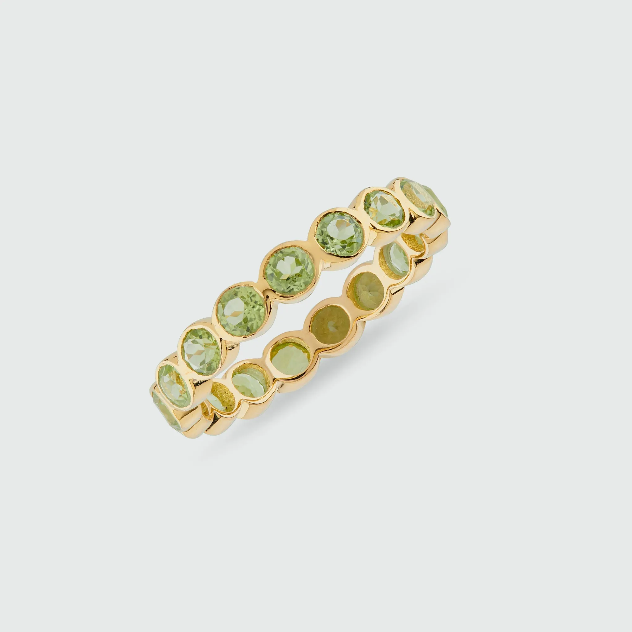 Ortigia Green Peridot & Gold Vermeil Ring