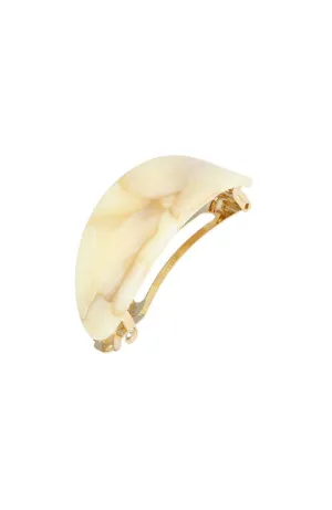 Oval Ponytail Barrette - Carrara