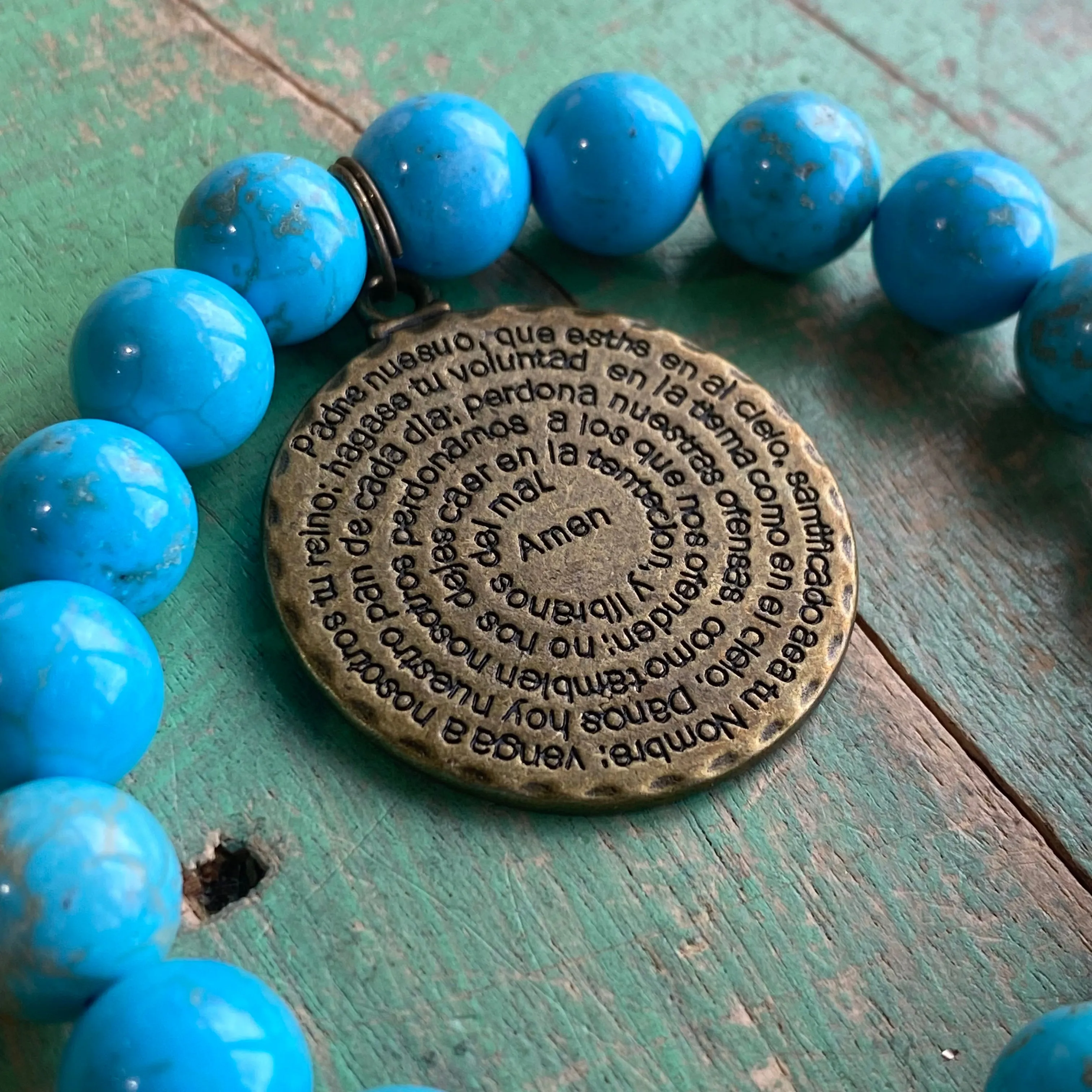 Padre Nuestro Turquoise Bracelet