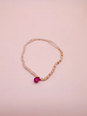 Peach Crystal Bracelet