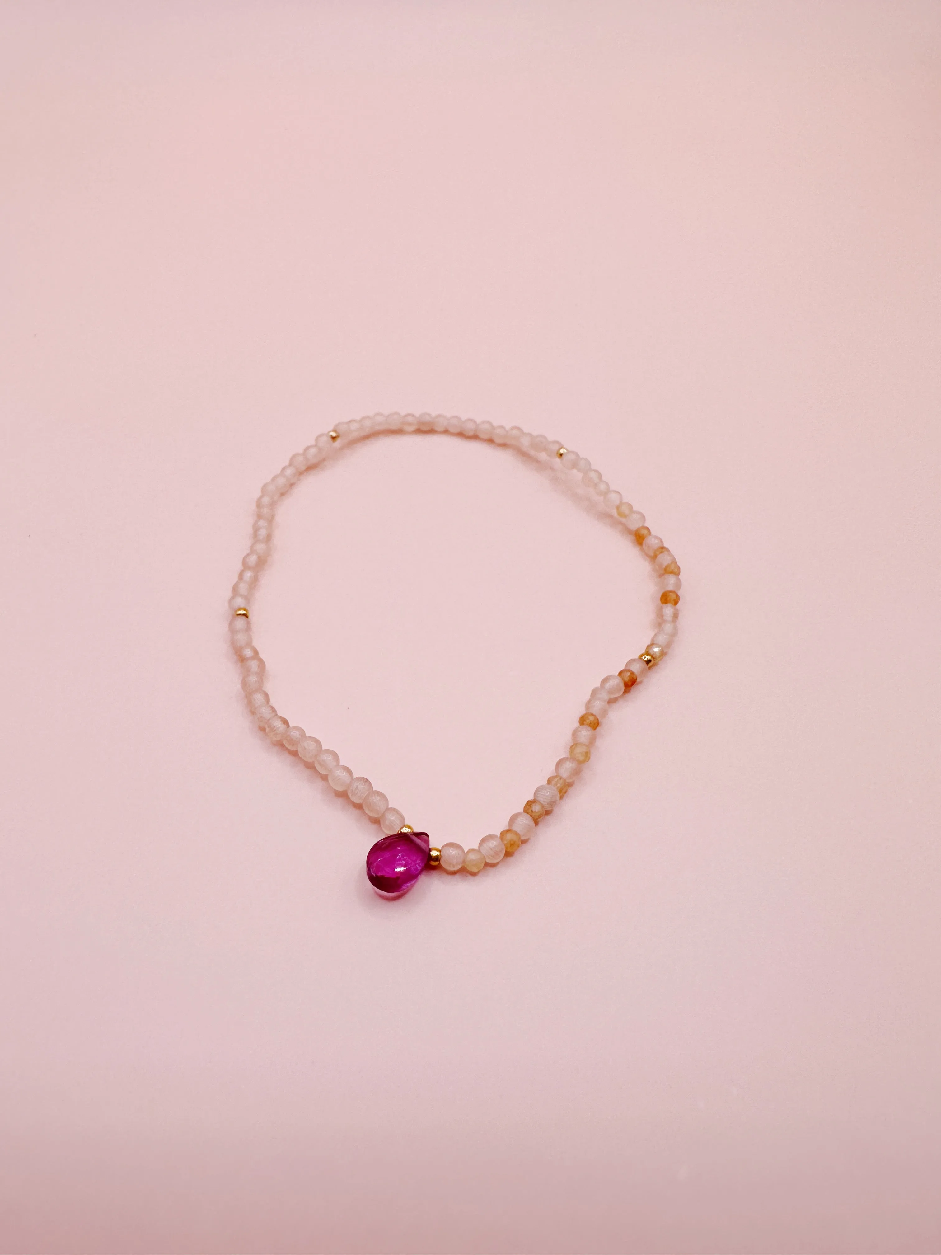 Peach Crystal Bracelet