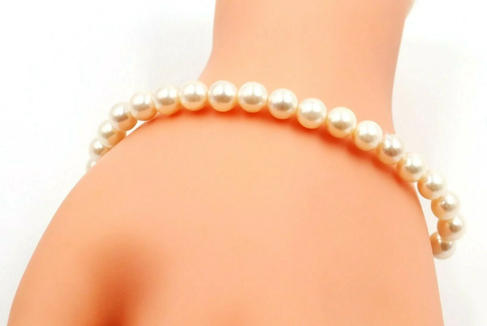 Pearl & Sterling Silver Vintage Bracelet Length: 20cm Fine Vintage Jewellery