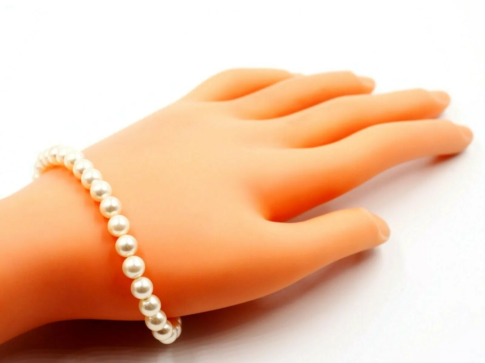 Pearl & Sterling Silver Vintage Bracelet Length: 20cm Fine Vintage Jewellery