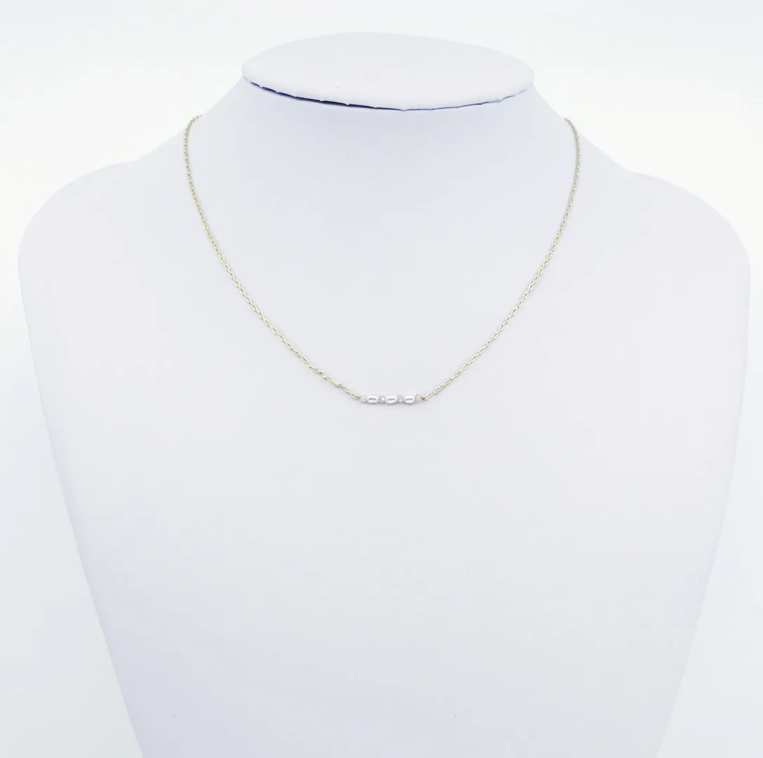 Pearl Line Necklace