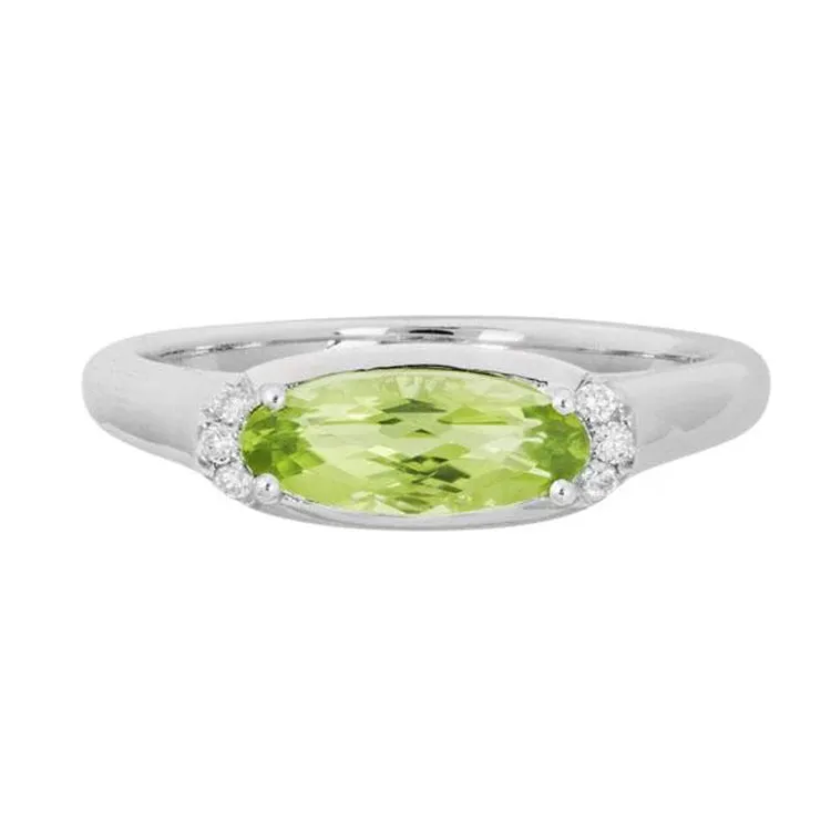 Peridot Ring, 14Kt