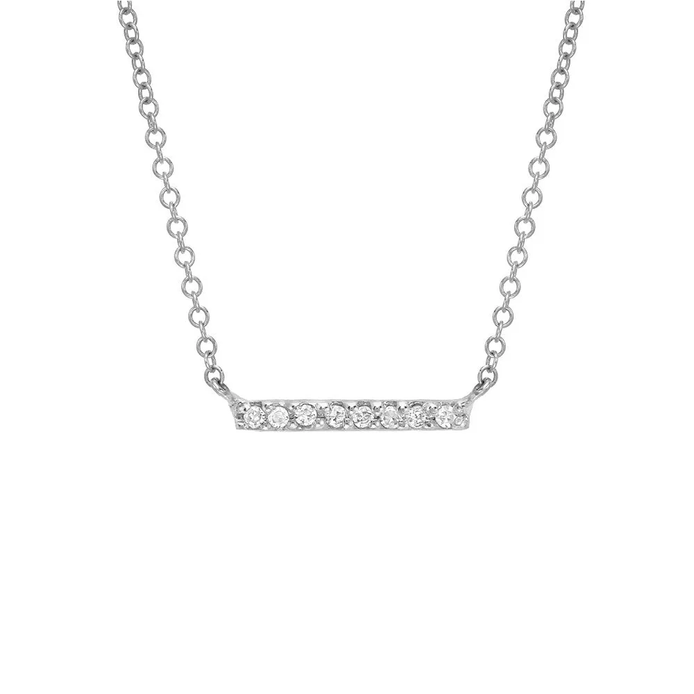 Petite Diamond Bar Necklace