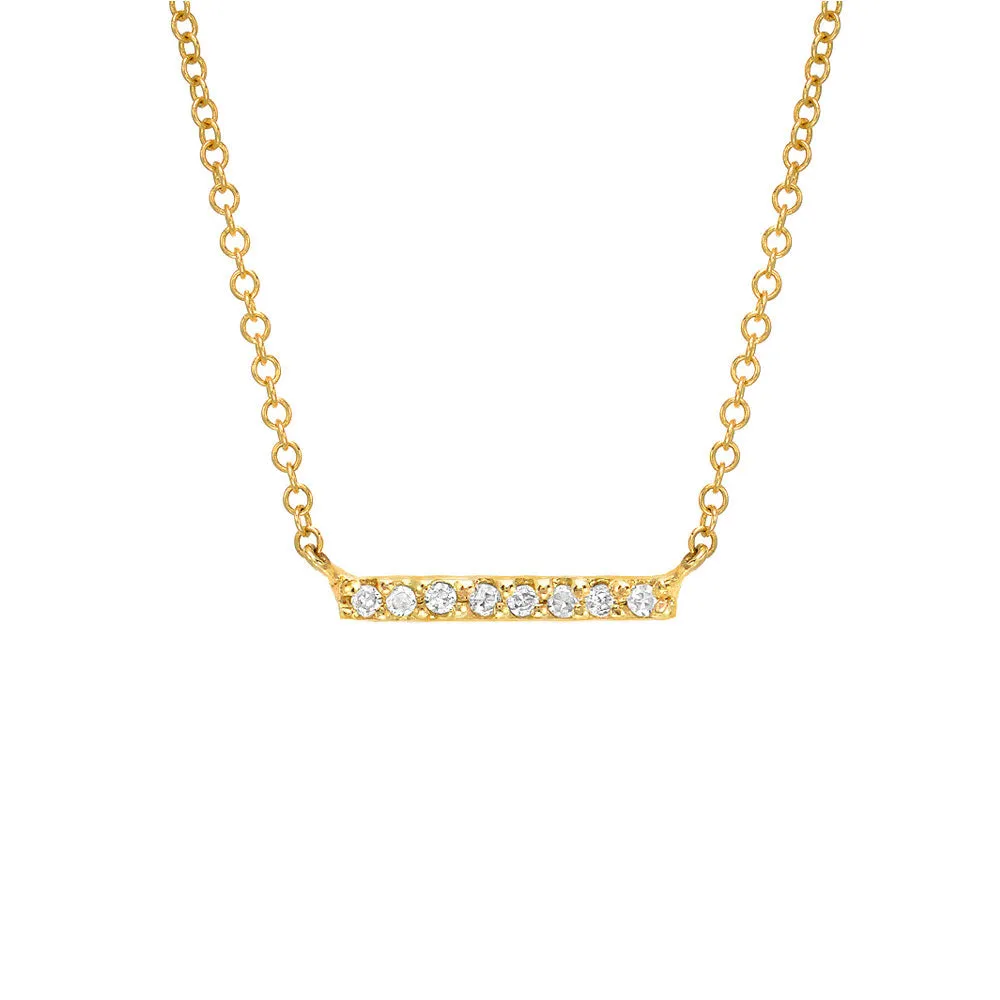 Petite Diamond Bar Necklace