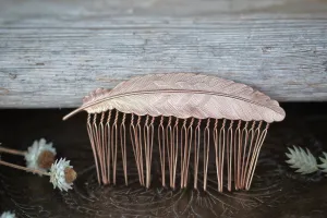 Preorder * Large Feather Hair Comb