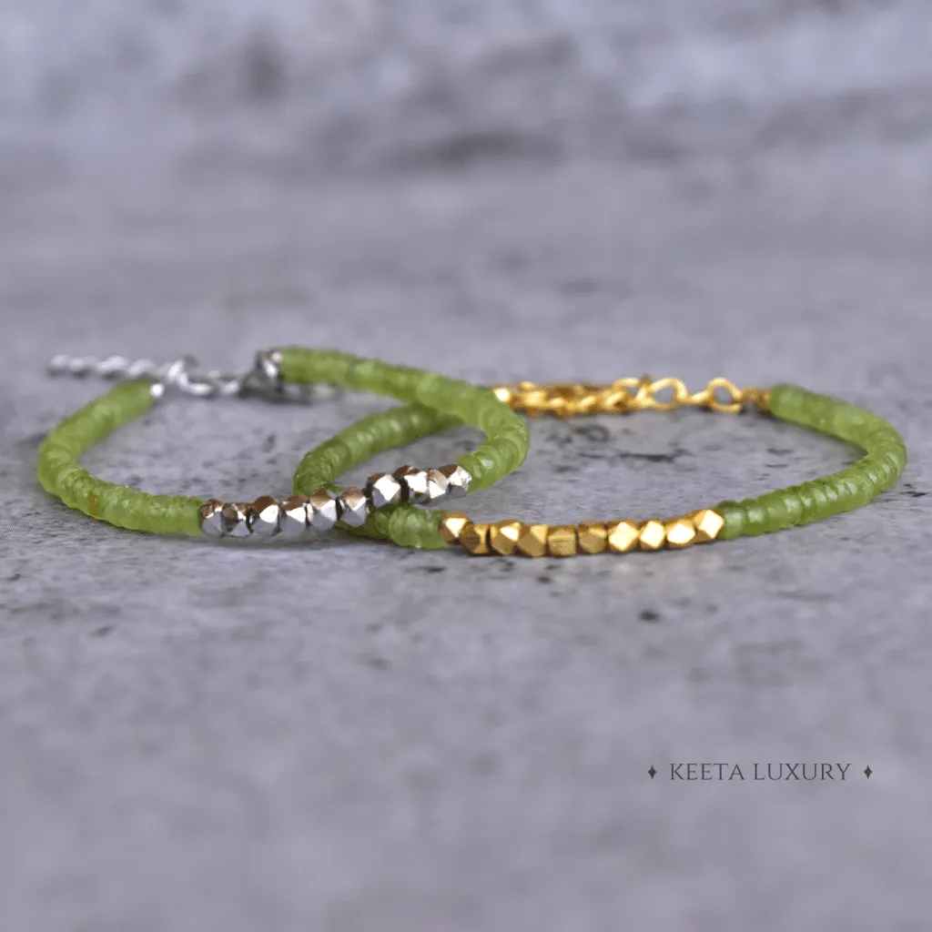 Prosperity - Peridot Bracelets