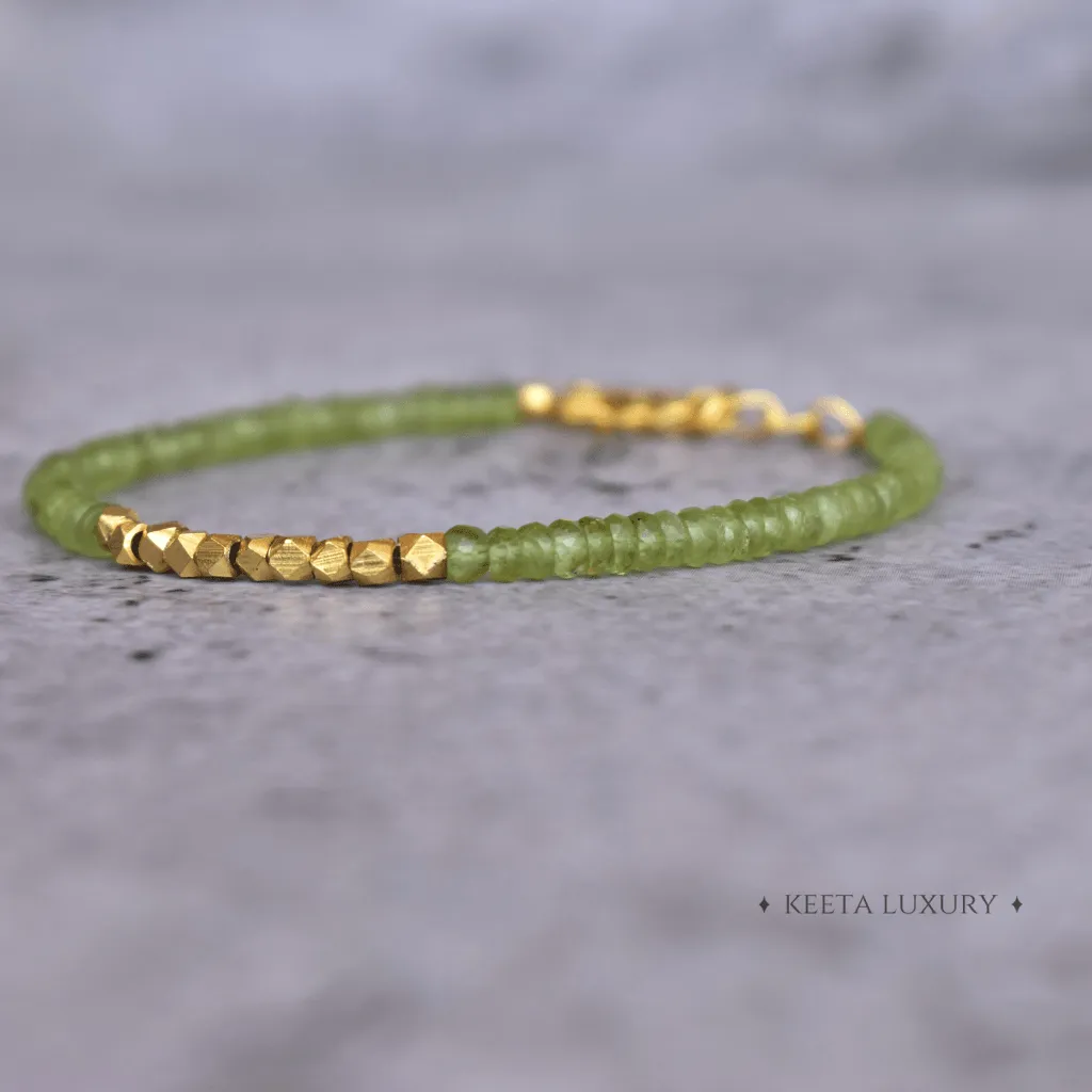 Prosperity - Peridot Bracelets