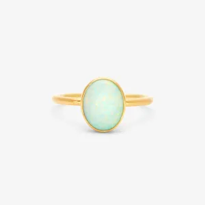 R12001OP | Australian White Opal Glacé Ring