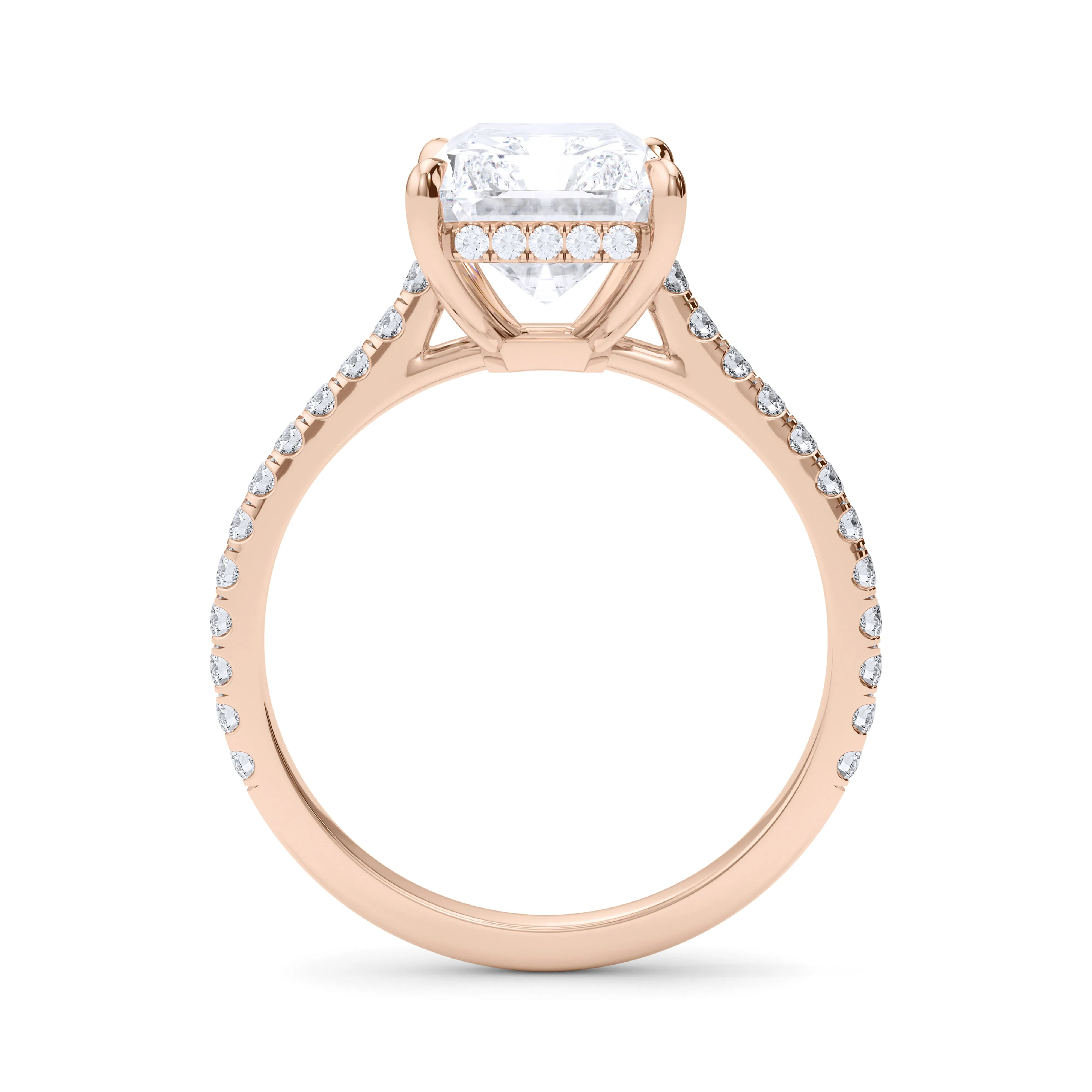 Radiant Cut Pave Diamond Ring