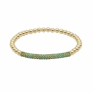 Raise the Bar | Emerald Charm Bracelet