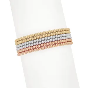 Ready, Set, Stack | Gold   Silver   Rose Gold Bracelet Set