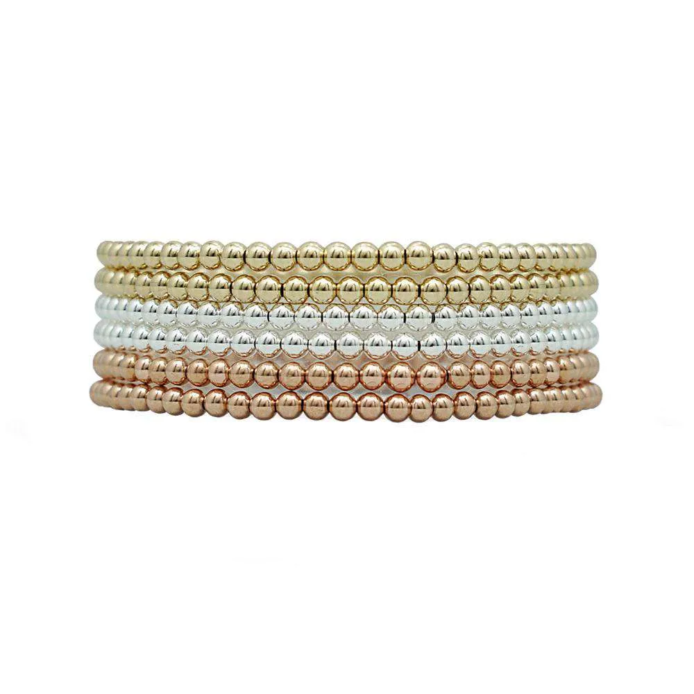 Ready, Set, Stack | Gold   Silver   Rose Gold Bracelet Set