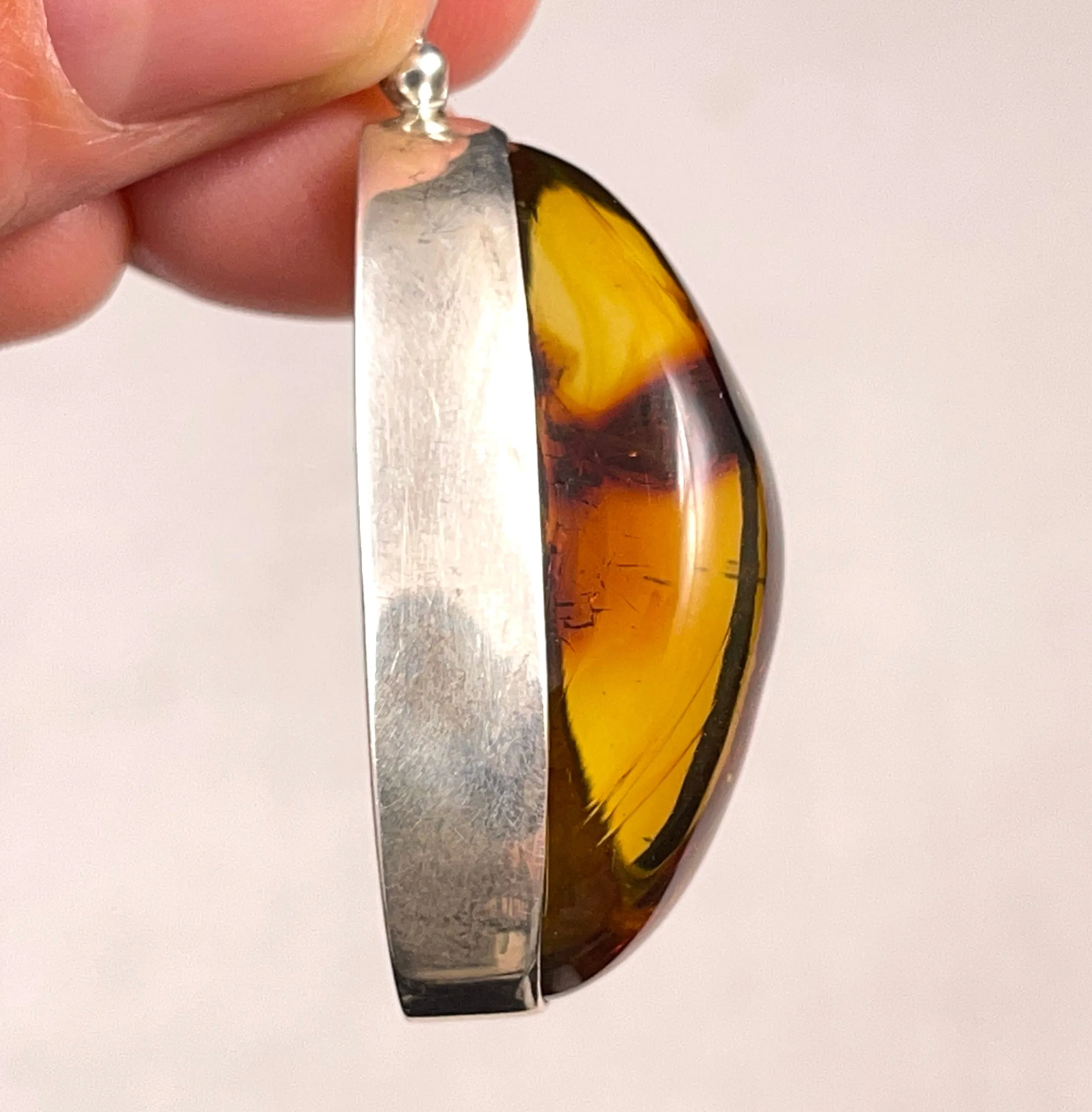 Red  AMBER Pendant - Crystal Pendant, Fine Jewelry, Healing Crystals and Stones, 52628